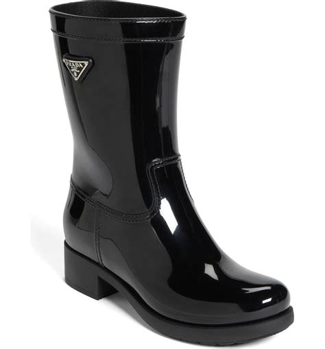 prada rubber rain boots|prada ankle boots on sale.